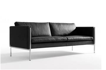 Skipper Furniture Capri 3 personers sofa sort læder